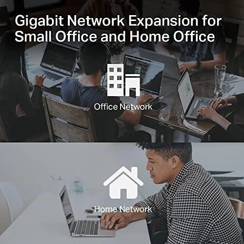 Šakotuvas TP-LINK 16 prievadų Gigabit stalinio kompiuterio jungiklis RJ45 prievadų darbalaukio plieno dėklas