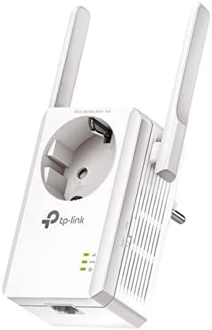 TP-LINK 300Mbps belaidis N sieninis diapazono ilgintuvas su pralaidumu „Atheros 2T2R 2.4GHz 802.11n/g/b“ įjungimu/išjungimu ir diapazono ilgintuvu