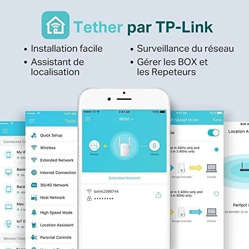 Signalo stiprintuvas TP-Link AC1200 Wi-Fi Range Extender