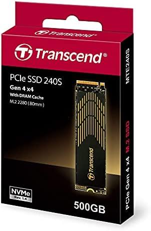 TRANSCEND MTE240S 500 GB M.2 2280 PCIe Gen4x4 M-Key 3D TLC su Dra