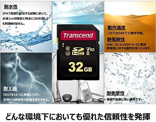 Transcend 32GB SD atminties kortelės apsaugos savybės