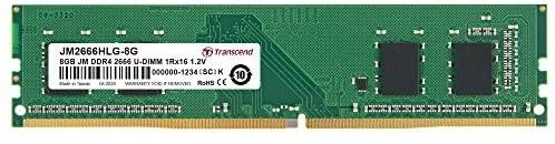 RAM TRANSCEND 8GB JM DDR4 2666 U-DIMM 1Rx8 1Gx8 CL19 1,2V