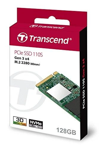 TRANSCEND 128GB M.2 2280PCIe Gen3x4 3D TLC be DRAM