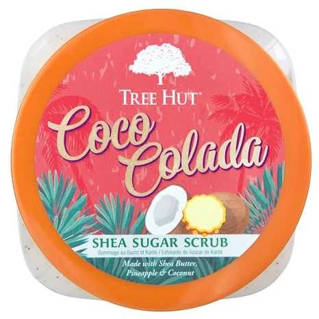 Tree Hut Coco Colada Taukmedžio šveitiklis su cukrumi, 510g