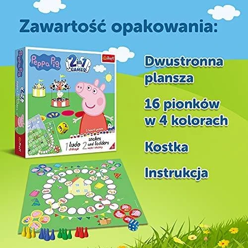 Trefl Stalo žaidimas 2 in 1 „Kiaulytė Pepa“