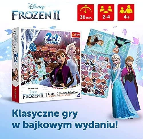 Trefl Stalo žaidimas "2 in 1 Frozen II"