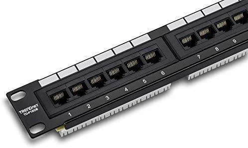TRENDnet TC-P12C6 - 10/100/1000Base-T(X) - Gigabit Ethernet - RJ-45 - Cat6 - Juodas - CE - FCC