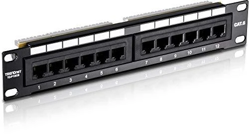 TRENDnet TC-P12C6 - 10/100/1000Base-T(X) - Gigabit Ethernet - RJ-45 - Cat6 - Juodas - CE - FCC