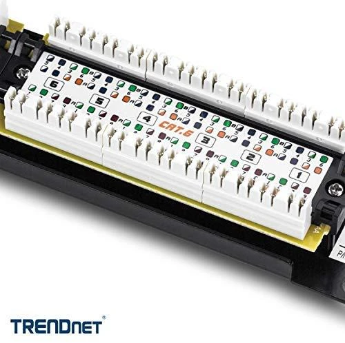TRENDnet TC-P12C6 - 10/100/1000Base-T(X) - Gigabit Ethernet - RJ-45 - Cat6 - Juodas - CE - FCC