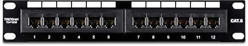 TRENDnet TC-P12C6 - 10/100/1000Base-T(X) - Gigabit Ethernet - RJ-45 - Cat6 - Juodas - CE - FCC