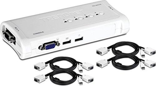 TRENDNET 4 prievadų USB KVM jungiklio rinkinys