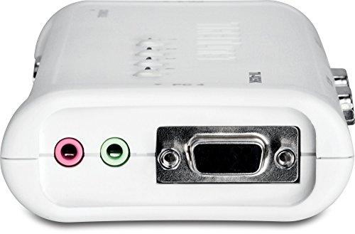 TRENDnet KVM Switch 4-Port VGA/USB/Audio mit Kabeln