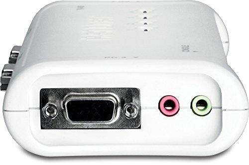 TRENDnet KVM Switch 4-Port VGA/USB/Audio mit Kabeln