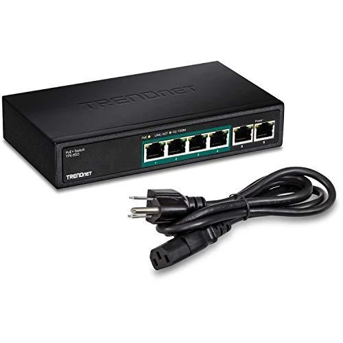 Šakotuvas TRENDnet Switch 6 Port 10/100 L2 PoE 31W Metall