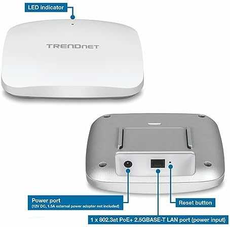 Maršrutizatorius Prieigos taškas TRENDnet TRENDnet AX3000 Dual Band WiFi 6 PoE+ prieigos taškas