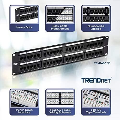 TRENDnet komutacinė panelė Cat. 5e 48x1GBE 19'' TC-P48C5E