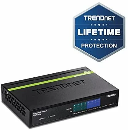 Šakotuvas TRENDnet Switch 8 Port Gbit PoE+ 61W Metall
