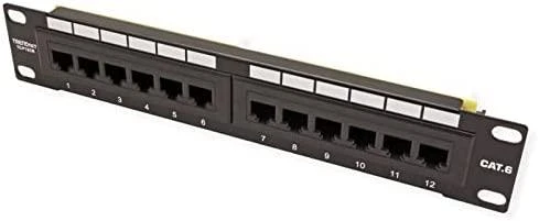 TRENDnet TC-P12C6 - 10/100/1000Base-T(X) - Gigabit Ethernet - RJ-45 - Cat6 - Juodas - CE - FCC