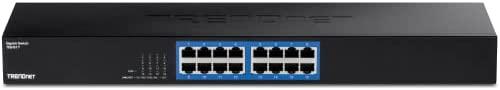 Šakotuvas TRENDNET 16 prievadų Gigabit Switch Rack laikiklis