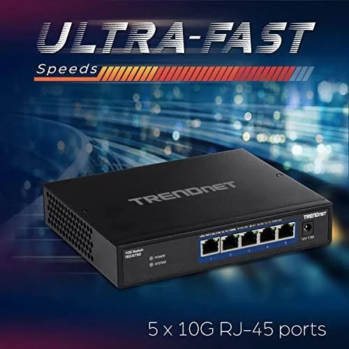 Šakotuvas Trendnet 5 prievadų 10G komutatorius (TEG-S750)
