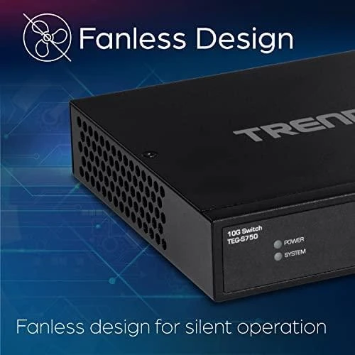 Šakotuvas Trendnet 5 prievadų 10G komutatorius (TEG-S750)