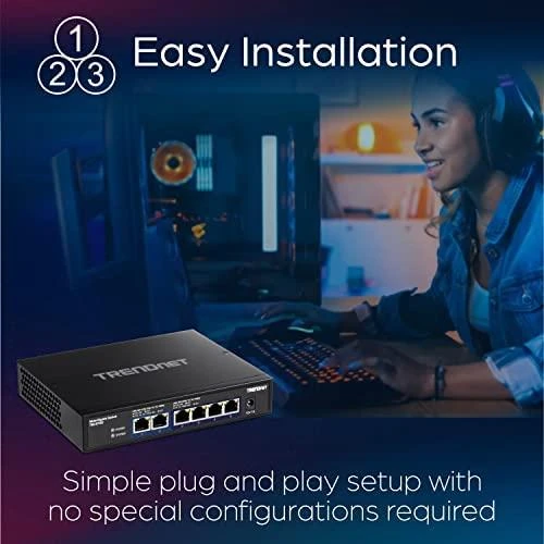 Šakotuvas Trendnet 6-PORT 10G SWITCH - .
