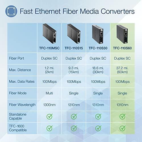 Šviesolaidžio keitiklis TRENDnet Trendnet TFC-110S60 tinklo keitiklis 200 Mbit/s 1300 nm