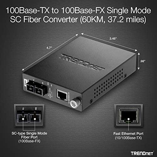 Šviesolaidžio keitiklis TRENDnet Trendnet TFC-110S60 tinklo keitiklis 200 Mbit/s 1300 nm