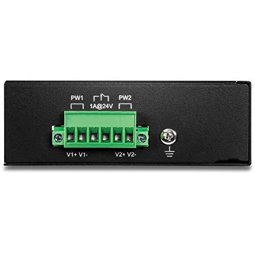 Šakotuvas TRENDnet pramoninis komutatorius, 8 prievadų greitas Ethernet L2, DIN bėgelis
