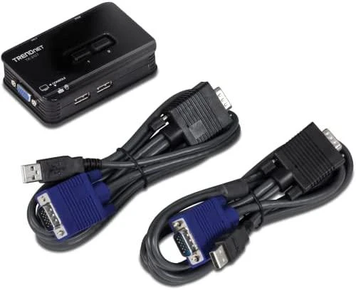 TRENDNET 2 prievadų USB KVM jungiklio rinkinys