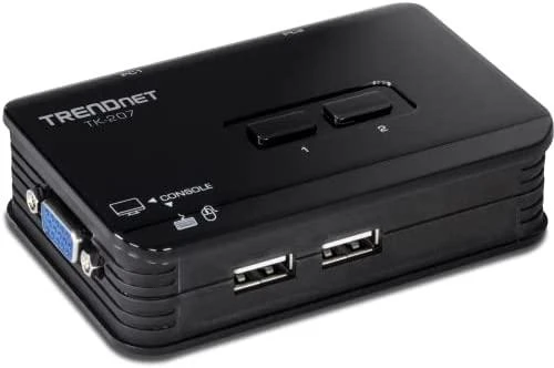 TRENDNET 2 prievadų USB KVM jungiklio rinkinys