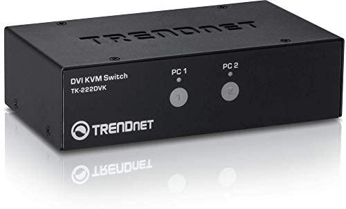 TRENDnet KVM 2 prievadų DVI jungiklių rinkinys – TK-222DVK