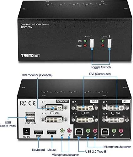 Komutatorius TRENDnet TK-232DV KVM (S55065953)