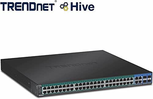 Šakotuvas TRENDnet komutatorius 52 prievadų Gbit/s Valdomas PoE+ 740W WebSmart 19"