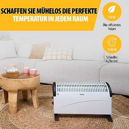 Tristar | Elektrinis šildytuvas | KA-5911 | Konvekcinis šildytuvas | 1500 W | Galios lygių skaičius 3 | Baltas