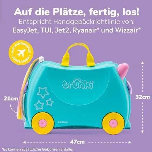 Trunki kelioninis lagaminas su ratukais vaikams | Trixi