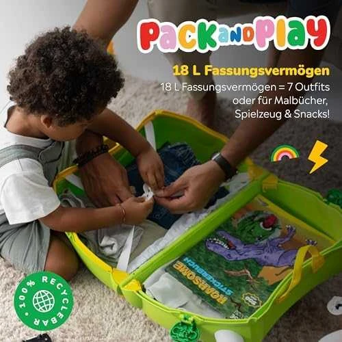 Vaikiškas lagaminas Trunki - dinozauras Dudley (TRU0126)