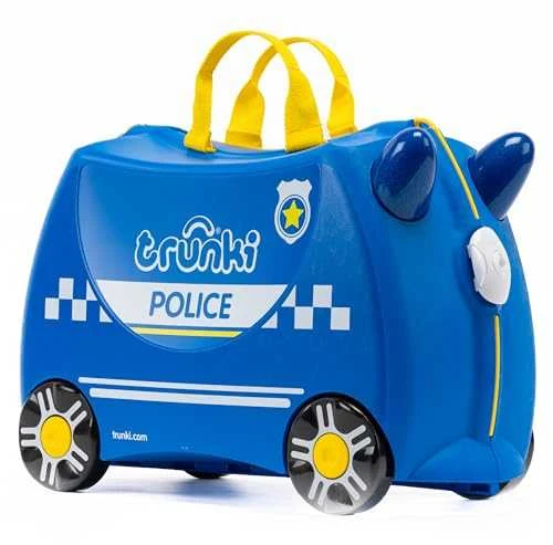 Vaikiškas lagaminas Trunki Percy Police Car, 18 l / 21x46x31 cm