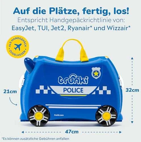 Vaikiškas lagaminas Trunki Percy Police Car, 18 l / 21x46x31 cm