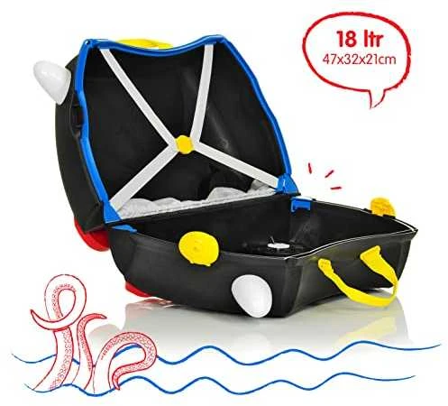 Trunki kelioninis lagaminas su ratukais vaikams | Piratas Pedro