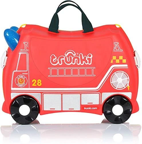 Trunki kelioninis lagaminas su ratukais vaikams | Gaisrinis automobilis Frank