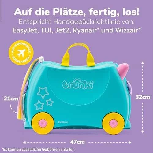 Trunki kelioninis lagaminas su ratukais vaikams | Vienaragis Una
