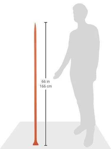 San Angelo tiesus laužtuvas 6kg, 25x1500mm. Vienas galas smailus, kitas 72mm pločio plokščias. Šešiakampis strypas, grūdintas plienas Truper®