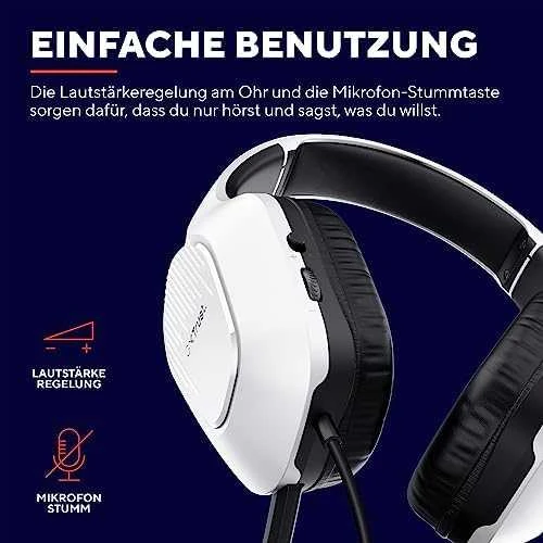 Trust GXT 415W Zirox laidinės ausinės (Baltos)