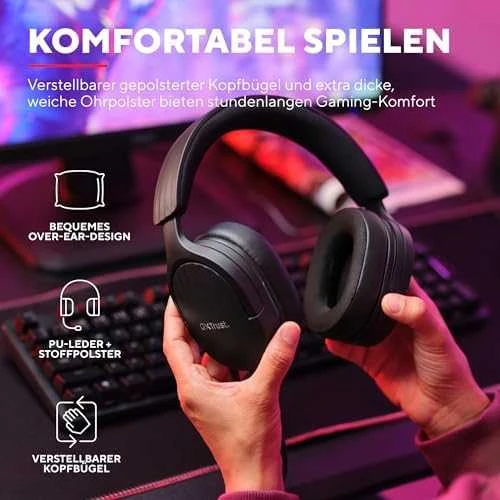 Trust GXT 489 FAYZO juodos laidinės ausinės