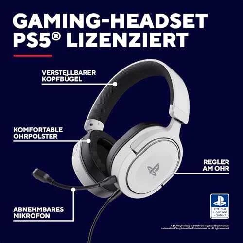 Trust GXT498W FORTA Baltos laidinės ausinės PS5