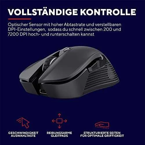 TRUST GXT 923 YBAR belaidė pelė | 7200 DPI