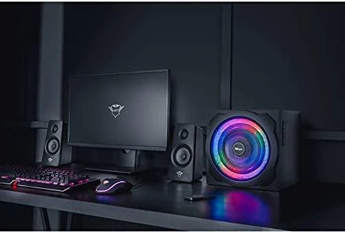 Kompiuterio kolonėlės Speaker Set Trust GXT 629 Tytan 2.1 RGB 22944 (2.1, juodos spalvos)