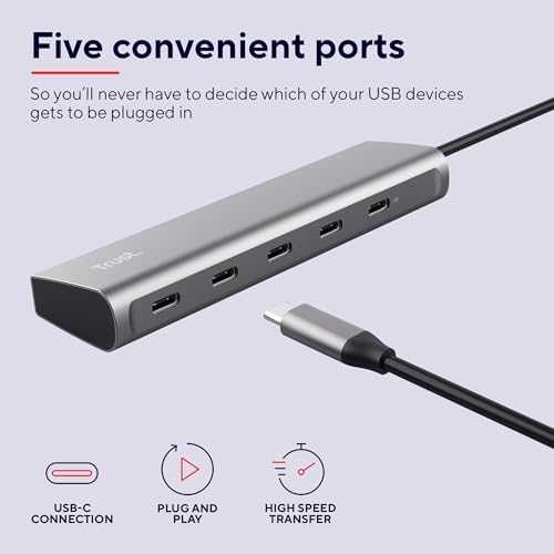 „Trust HALYX“ 5 prievadų USB-C šakotuvas