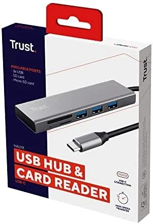 Trust Halyx USB 3.2 Gen 1 (3.1 Gen 1) Type-C 104 Mbit/s Aliuminio